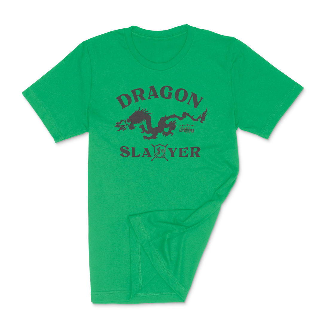 Dragon Slayer T-shirt-Heather Kelly Green
