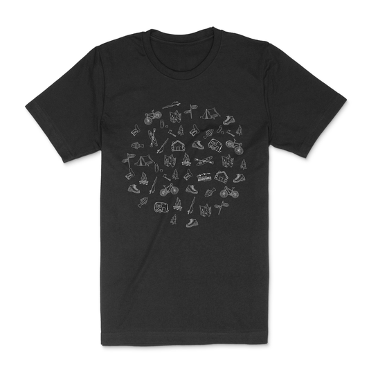 Adventure Life T-shirt-Heather Dark Grey