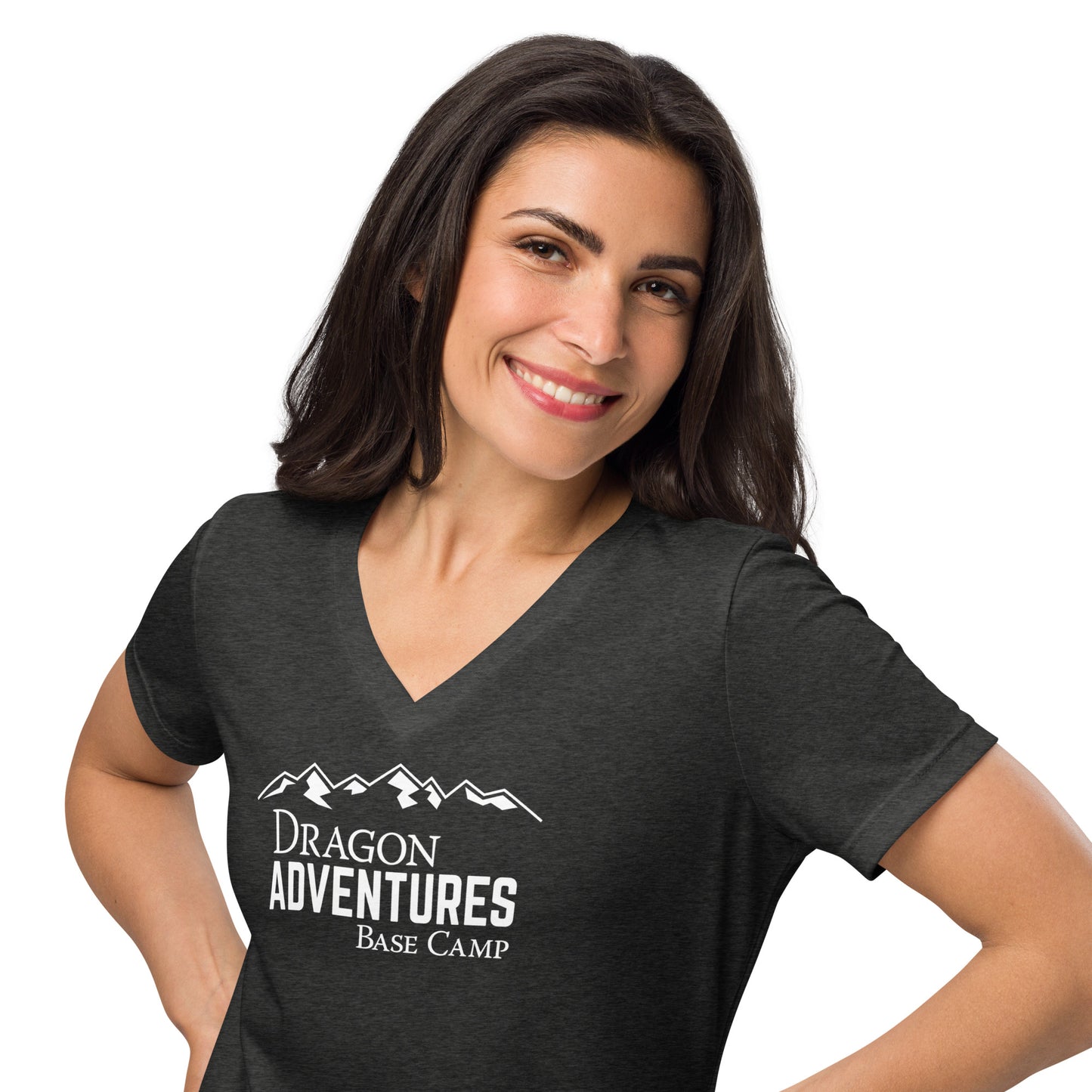 Dragon Adventures Base Camp Women's Relaxed V-neck Tee