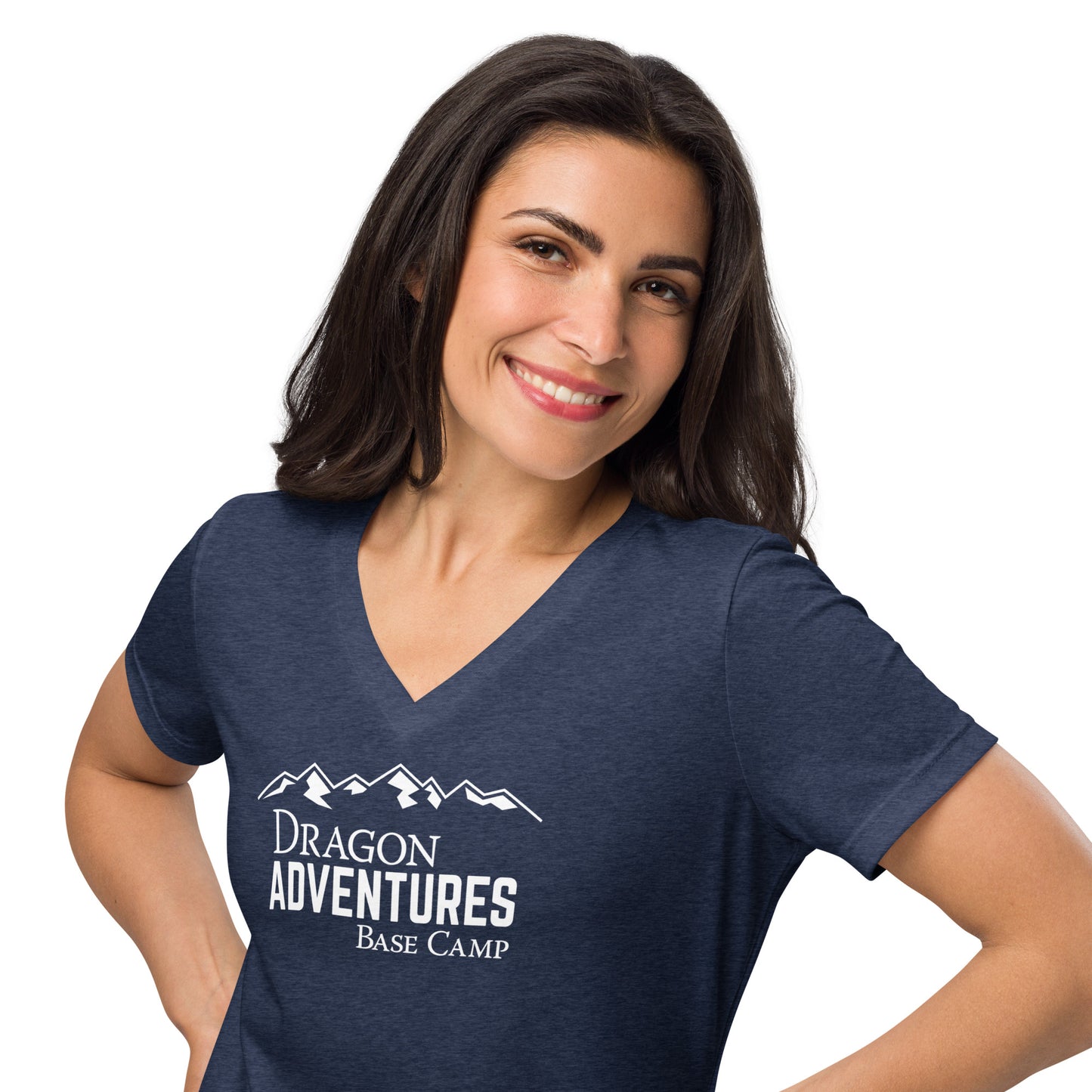 Dragon Adventures Base Camp Women's Relaxed V-neck Tee