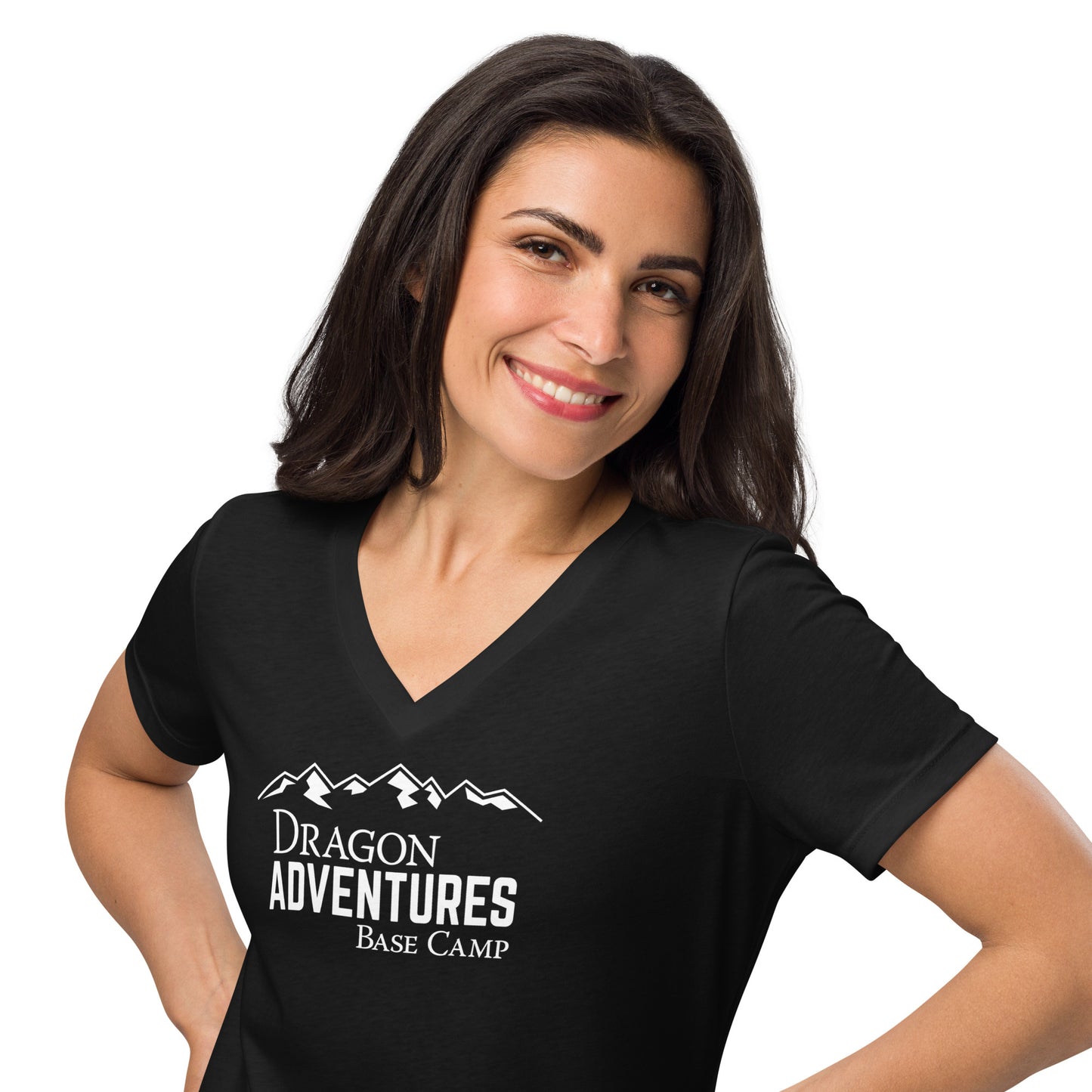 Dragon Adventures Base Camp Women's Relaxed V-neck Tee