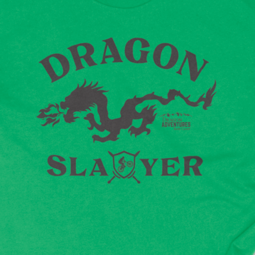 Dragon Slayer T-shirt-Heather Kelly Green