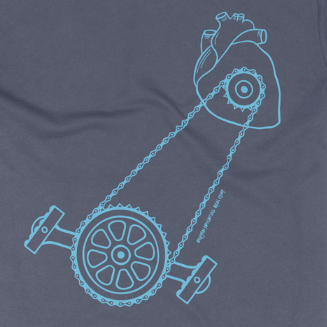 Crank It Up T-shirt-Heather Navy
